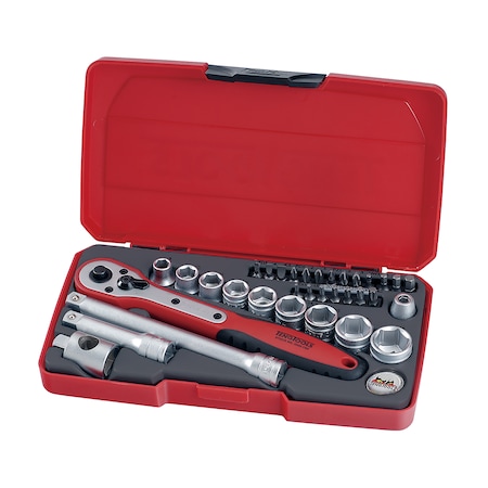 Teng Tools T3834 - 34 Piece 3/8" Drive Socket Set T3834